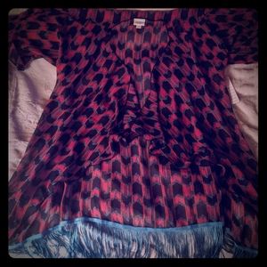 Monroe kimono with fringe